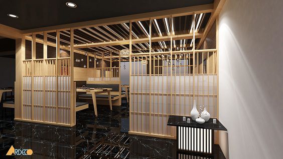 Thiết kế nhà hàng Nhật phong cách truyền thống